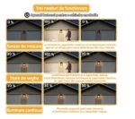 Set 6 Lămpi Solare cu Senzor de Mișcare, 38W, 600lm, Iluminare Exterior, IP65 - imagine 3