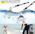 Perie electrica pentru curatare, fara fir, 9 accesorii, pentru toate suprafețele, maner extensibil, 25W - imagine 10