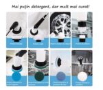 Perie electrica pentru curatare, fara fir, 9 accesorii, pentru toate suprafețele, maner extensibil, 25W - imagine 5