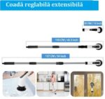 Perie electrica pentru curatare, fara fir, 9 accesorii, pentru toate suprafețele, maner extensibil, 25W - imagine 9