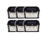 Set 6 Lămpi Solare cu Senzor de Mișcare, 38W, 600lm, Iluminare Exterior, IP65