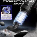 Aspirator și Suflanta de Aer cu Acumulator, Portabilă 6-in-1 – Curățare Rapidă pentru Mașină, Casă și Birou - imagine 5