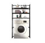 Raft modular etajera cu 3 polite pentru masina de spalat, 72x25x155 cm