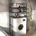 Raft modular etajera cu 3 polite pentru masina de spalat, 72x25x155 cm - imagine 3