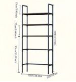 Raft modular etajera cu 3 polite pentru masina de spalat, 72x25x155 cm - imagine 2