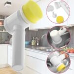 Perie electrica pentru curatat, rotativa, multifunctionala, 3 capete, Magic Brush