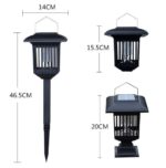 Set 2x Lămpi Solare Anti-Insecte Tip Felinar cu Lumină UV - imagine 4