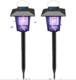 Set 2x Lămpi Solare Anti-Insecte Tip Felinar cu Lumină UV - imagine 10