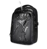 Rucsac Ghiozdan Smart cu Display LED, WiFi, impremeabil, Aplicatie Dedicata iOS/Android, Port USB Extern, Negru - imagine 3