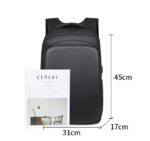 Rucsac Ghiozdan Smart cu Display LED, WiFi, impremeabil, Aplicatie Dedicata iOS/Android, Port USB Extern, Negru - imagine 8